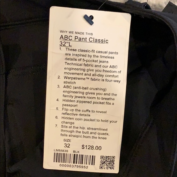 Men’s Lululemon Black Pants - Picture 2 of 2